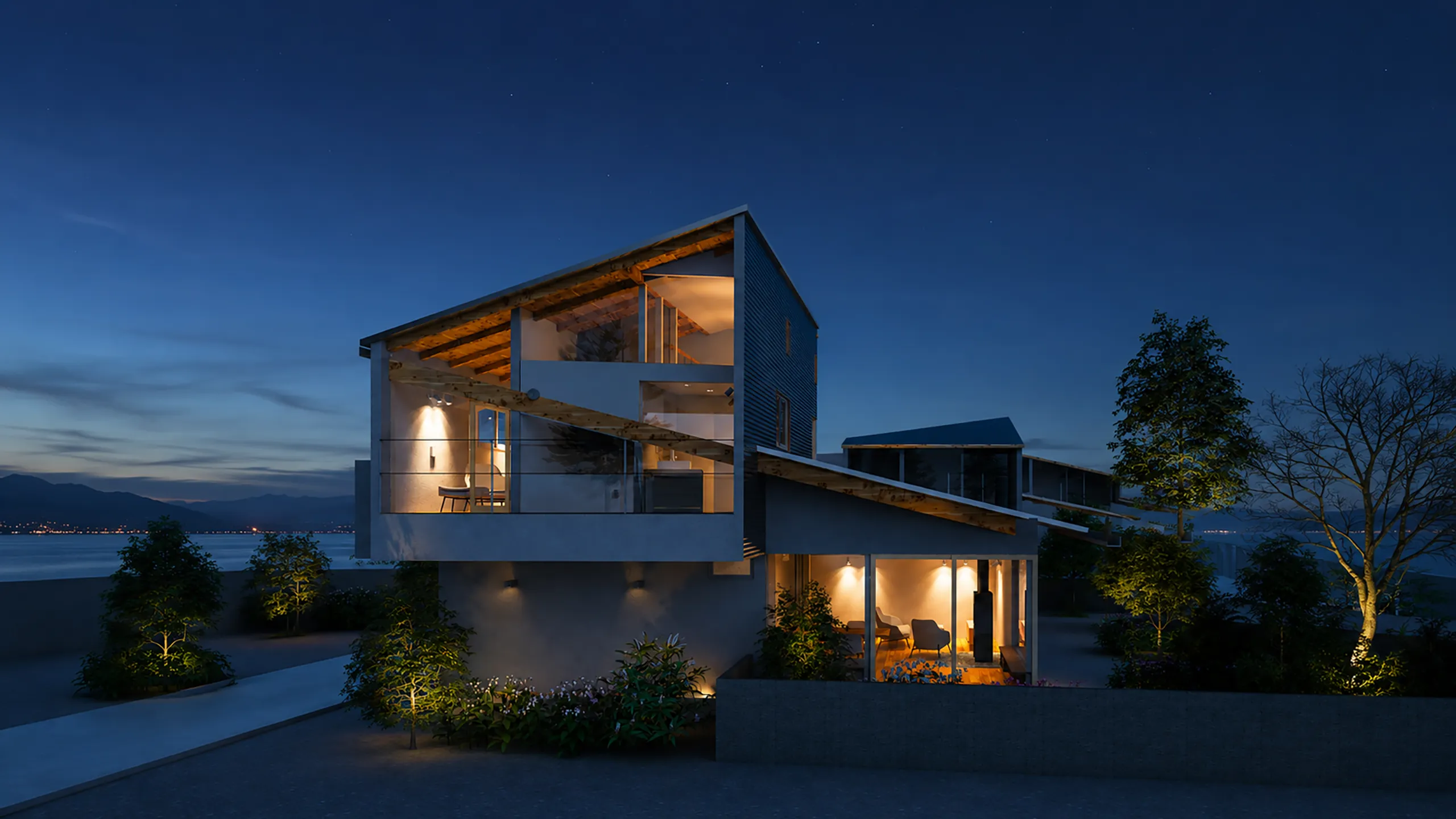 Building Exterior CGI rendering 3