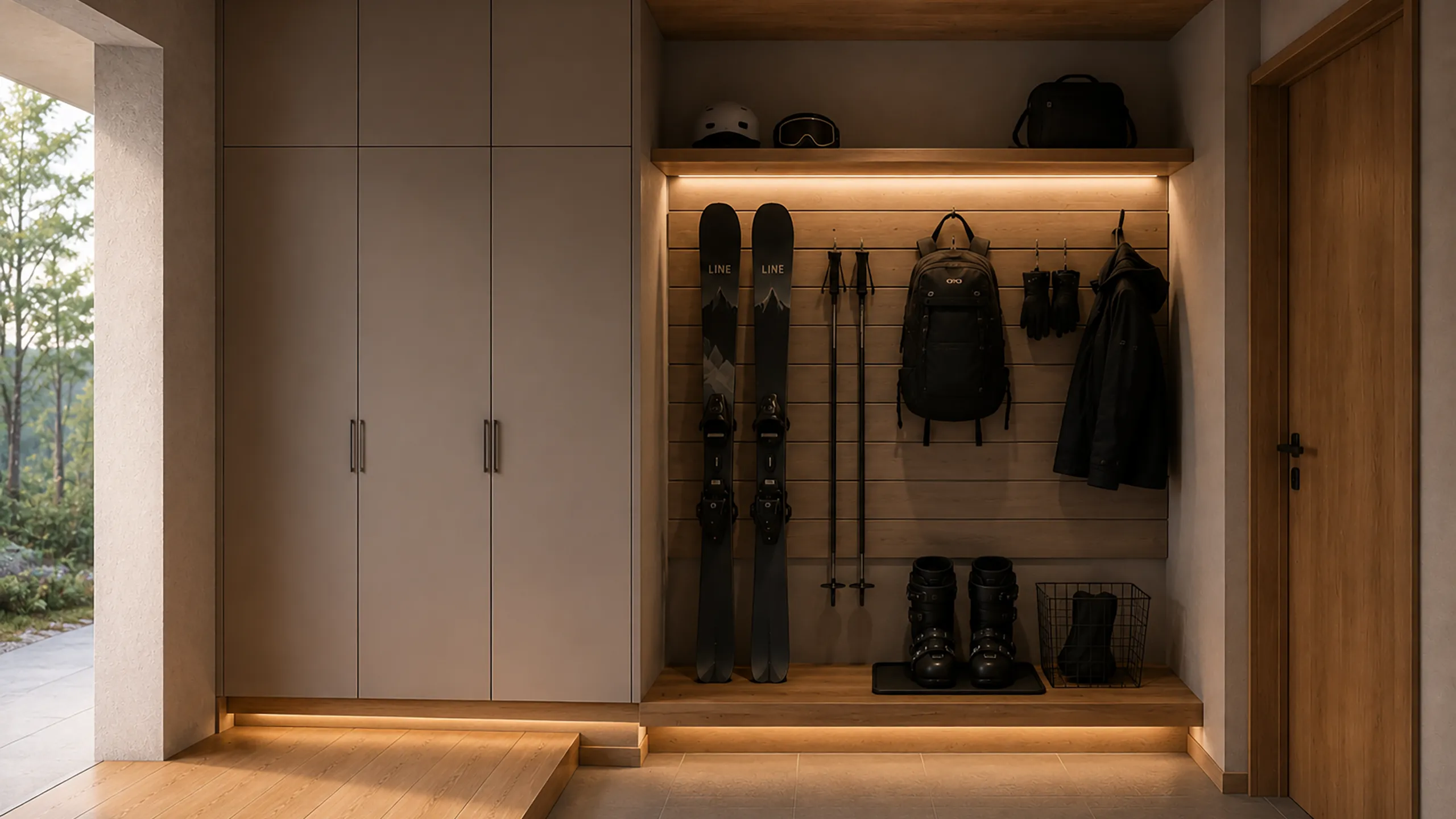 Ski Gear Storage