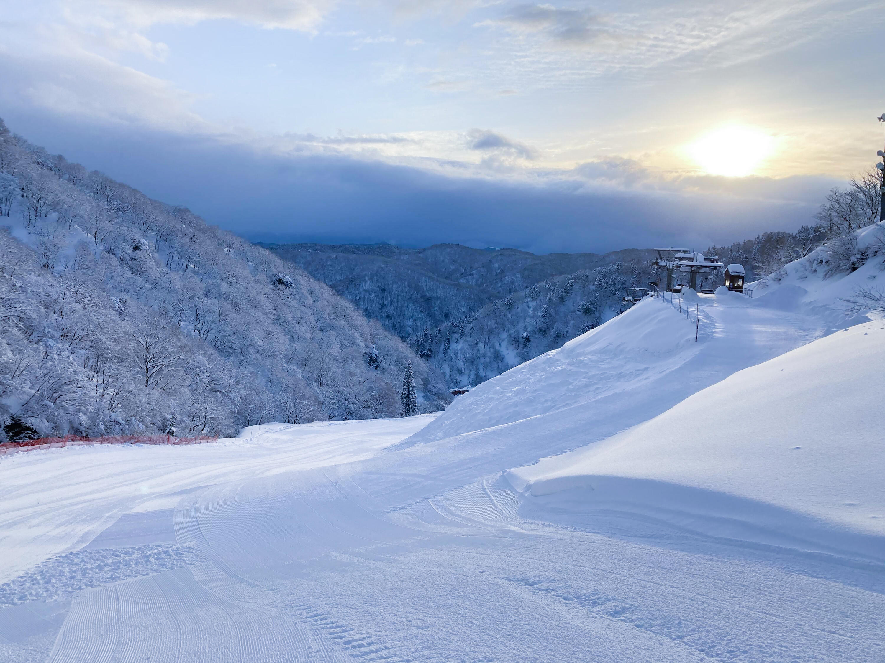 Winter snow in Takashima